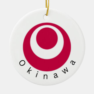 Nationale vlag van Okinawa Keramisch Ornament