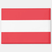 Nationale Vlag van Oostenrijk Rectangle magneet (Voorkant)