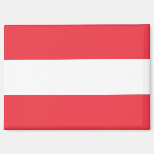 Nationale Vlag van Oostenrijk Rectangle magneet (Voorkant)