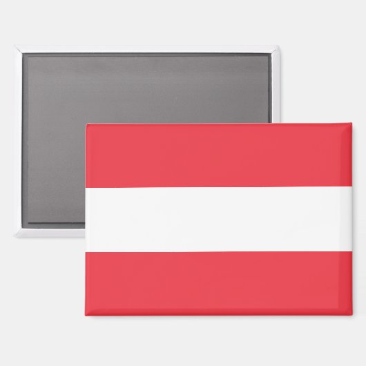 Nationale Vlag van Oostenrijk Rectangle magneet (Voorkant / Achterkant)