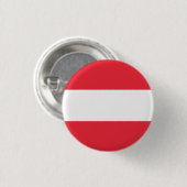 Nationale vlag van Oostenrijk Ronde Button 3,2 Cm (Voorkant /achterkant)