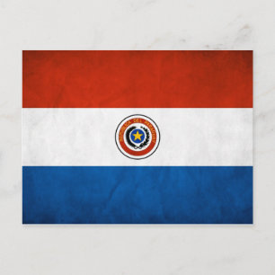 Nationale vlag van Paraguay Briefkaart