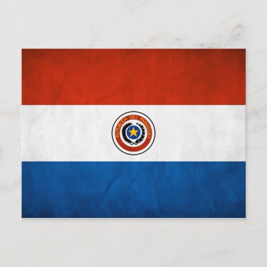 Nationale vlag van Paraguay Briefkaart (Voorkant)