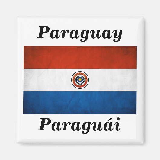 Nationale vlag van Paraguay Magneet (Voorkant)