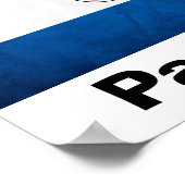 Nationale vlag van Paraguay Poster (Hoek)