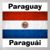 Nationale vlag van Paraguay Poster (Voorkant)