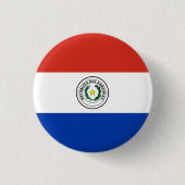 Nationale vlag van Paraguay Ronde Button 3,2 Cm (Voorkant)