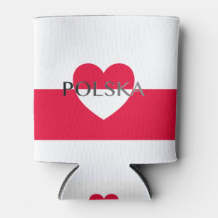 Nationale vlag van Polen - Rzeczpospolita Polska Blikjeskoeler