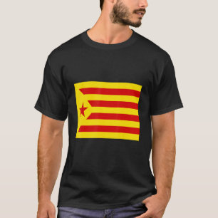Nationale vlag van Red Estelada Spanje T-shirt