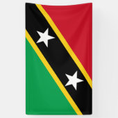 Nationale vlag van Saint Kitts en Nevis (Caribisch Spandoek (Verticaal)