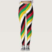 Nationale vlag van Saint Kitts en Nevis wetend Leggings (Voorkant)