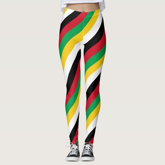 Nationale vlag van Saint Kitts en Nevis wetend Leggings (Voorkant)