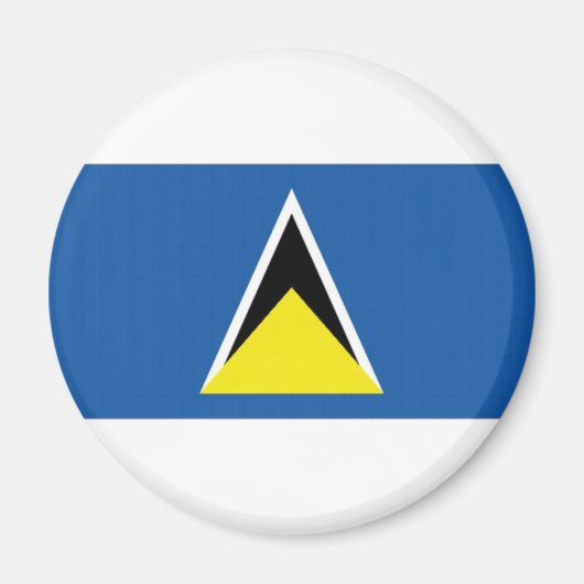 Nationale vlag van Saint Lucia Magneet (Voorkant)