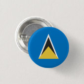 Nationale vlag van Saint Lucia Ronde Button 3,2 Cm (Voorkant /achterkant)