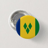 Nationale vlag van Saint Vincent en de Grenadines Ronde Button 3,2 Cm (Voorkant /achterkant)
