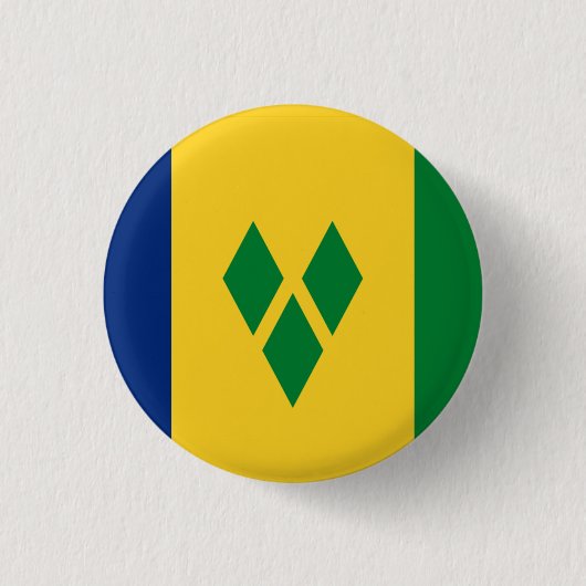 Nationale vlag van Saint Vincent en de Grenadines Ronde Button 3,2 Cm (Voorkant)