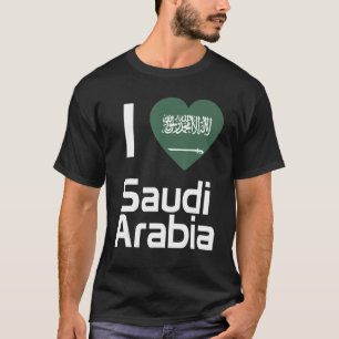 Nationale vlag van Saudi-Arabië souvenir voor mann T-shirt