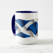 Nationale vlag van Schotland & St Andrew Patriotic Mok (Voorkant links)