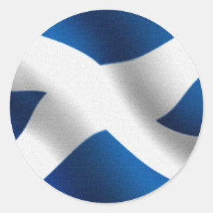 Nationale vlag van Schotland & St Andrew Patriotic Ronde Sticker