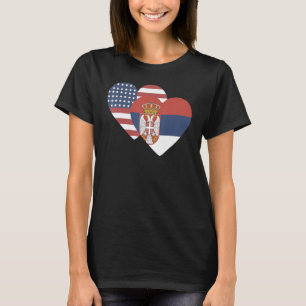 Nationale vlag van Servië souvenir voor mannen 1 T-shirt