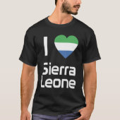 Nationale vlag van Sierra Leone souvenir voor mann T-shirt (Voorkant)