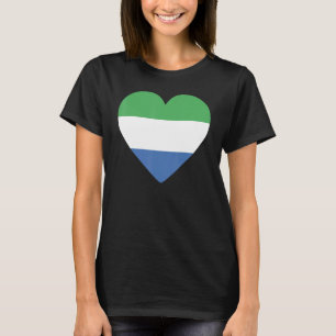 Nationale vlag van Sierra Leone souvenir voor mann T-shirt