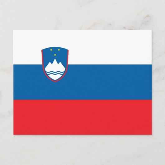 Nationale vlag van Slovenië Briefkaart (Voorkant)