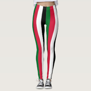 Nationale vlag van Soedan - Verticaal gestreept Leggings
