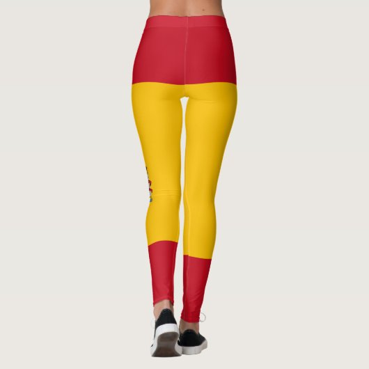 Nationale vlag van Spanje aanpassen Leggings (Achterkant)