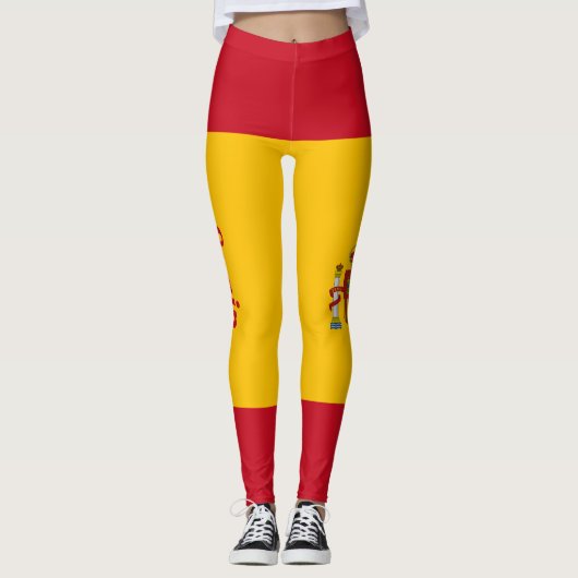 Nationale vlag van Spanje aanpassen Leggings (Voorkant)