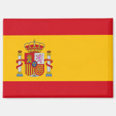 Nationale vlag van Spanje Rechthoekige magneet (Voorkant)