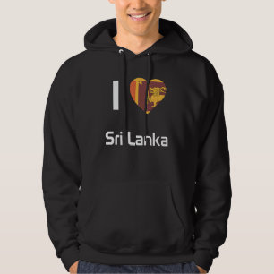 Nationale vlag van Sri Lanka souvenir voor mannen Hoodie