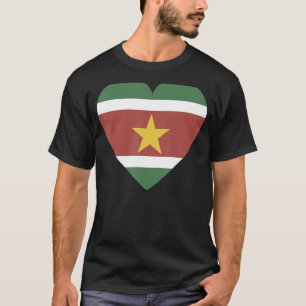Nationale vlag van Surinaamsouvenir voor mannen T-shirt