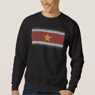 Nationale vlag van Suriname souvenir voor mannen v Trui