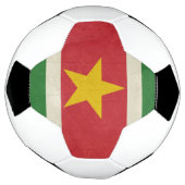 Nationale vlag van Suriname Voetbal (Gedraaid)