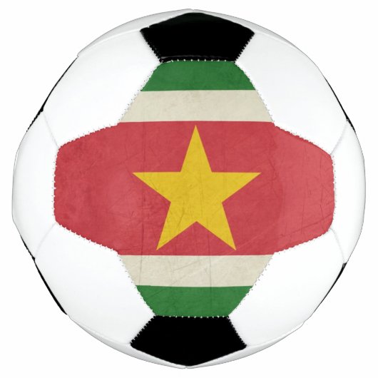 Nationale vlag van Suriname Voetbal (Voorkant)