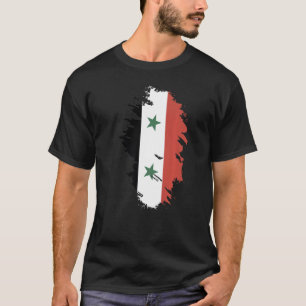 Nationale vlag van Syrië souvenir voor mannen 3 T-shirt