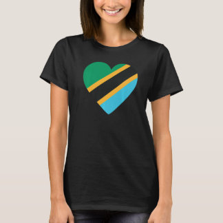 Nationale vlag van Tanzania souvenir voor mannen T-shirt