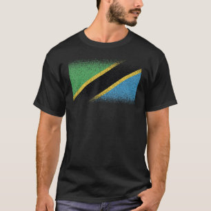 Nationale vlag van Tanzania souvenir voor mannen T-shirt