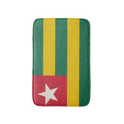 Nationale vlag van Togo Badmat (Voorkant Verticaal)