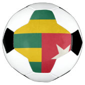 Nationale vlag van Togo Voetbal (Gedraaid)