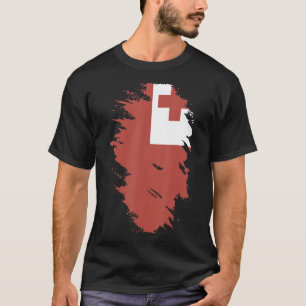Nationale vlag van Tonga souvenir voor mannen T-shirt
