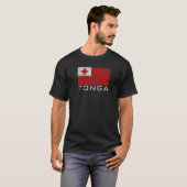 Nationale vlag van Tonga T-shirt (Voorkant volledig)