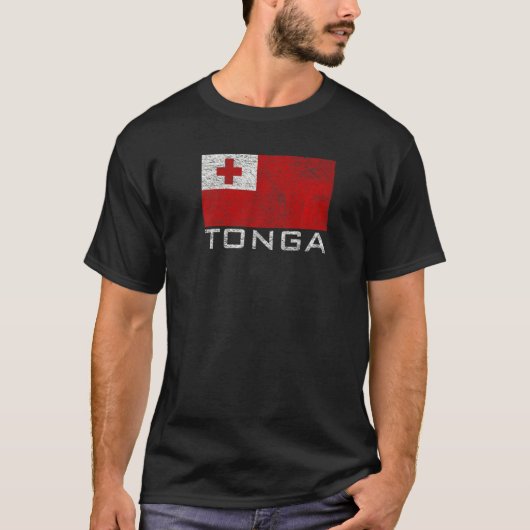 Nationale vlag van Tonga T-shirt (Voorkant)