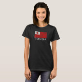 Nationale vlag van Tonga T-shirt (Voorkant volledig)