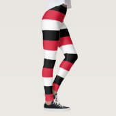 Nationale vlag van Trinidad en Tobago Striped L Leggings (Rechts)