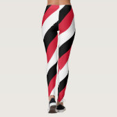 Nationale vlag van Trinidad en Tobago Striped L Leggings (Achterkant)