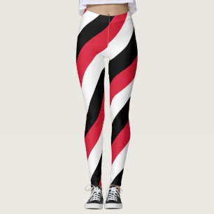 Nationale vlag van Trinidad en Tobago Striped L Leggings
