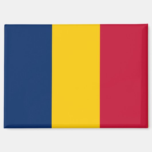 Nationale vlag van Tsjaad Rectangle Magnet (Voorkant)