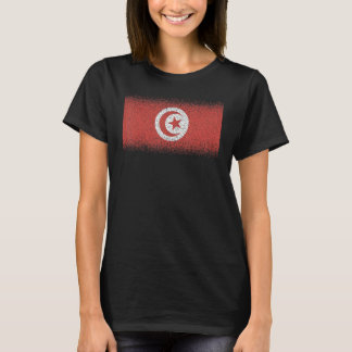 Nationale vlag van Tunesië souvenir voor mannen T-shirt